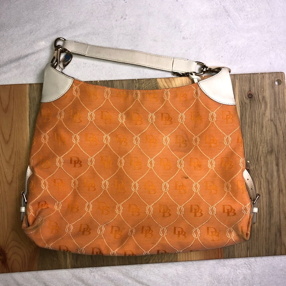 Dooney & Bourke Orange DB Bag Rope Monogram